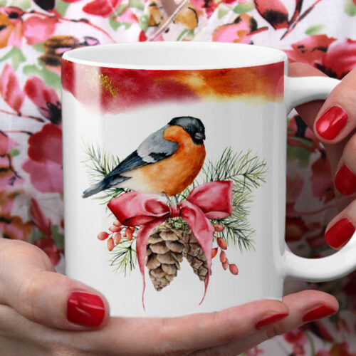 Christmas-Bird-with-hand-holding-mug