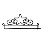 star metal towel hanger