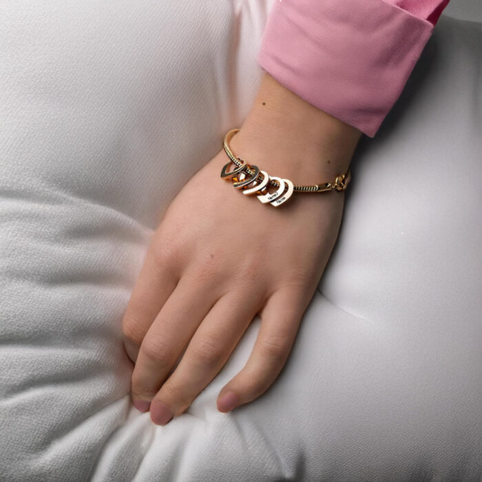 bracelet on hand with sleeve