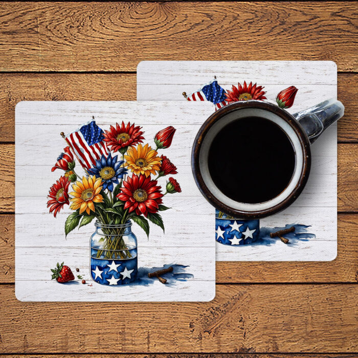 Patriotic--coffee-coaster-2-up-with-coffee
